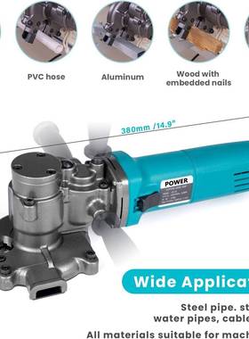 1868沃电手提钢筋切断机冷切锯单人钢管切割机C762宝E重机型便携