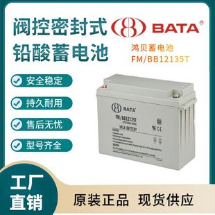 鸿贝蓄电池FM BB12135T12V135AH全国联保电源备用电子设备