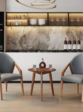 BDMA02-SMEFPD01灯带款餐厅成人木骨架客厅文艺现代简约餐椅白蜡