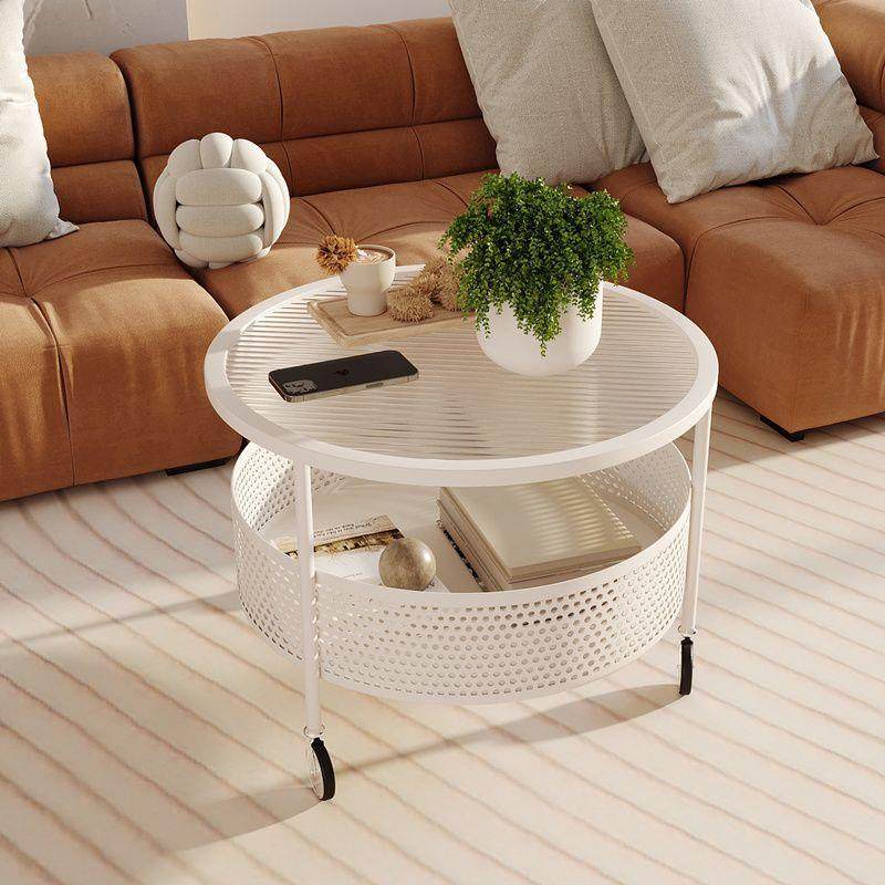 奶油风圆形小户型家用客厅玻璃小桌子轻奢现代酒店小圆桌网红茶几,电子元器件市场,其它元器件,淘宝优惠券,粉丝福利购,淘宝优惠卷