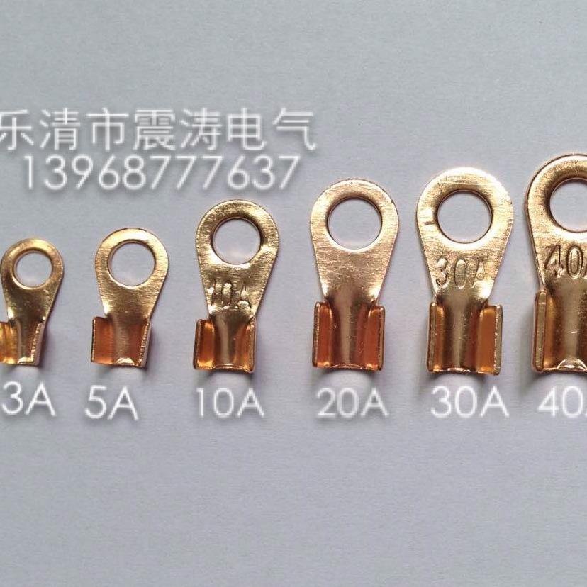 厂家直销OT 开口鼻 铜鼻子 接线端子 冷压端子 3A－50 紫铜