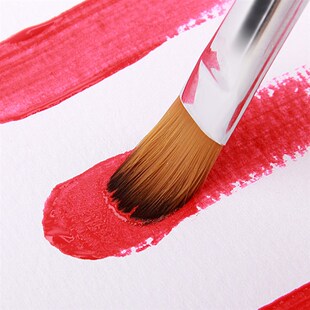 油画笔黑色长杆尼龙毛画笔套装学生美术画画水彩画笔丙烯笔