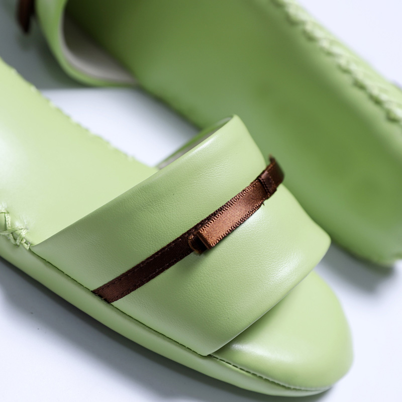 夏款女糖果色手工家居皮拖鞋室内静音防滑防臭木地板地砖家用拖鞋