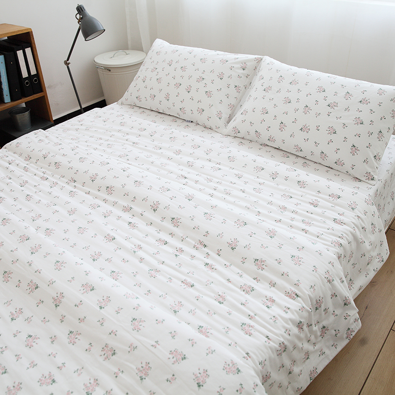 山楂树之恋日系碎花被套单件纯棉单双人150x200x2.3被罩100全棉冬