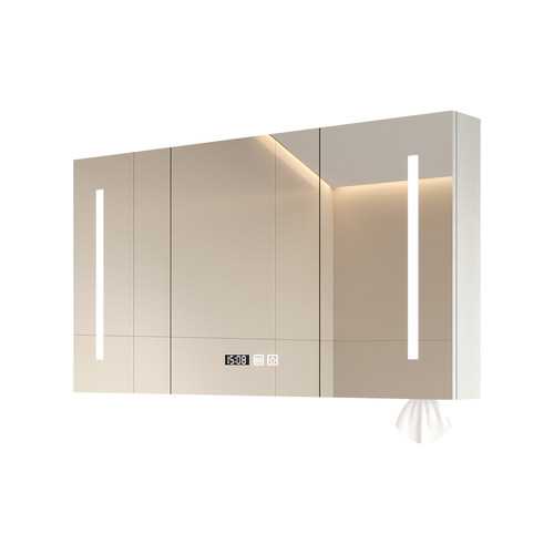 实木智能浴室镜柜单独化妆室挂墙式简约现代化妆镜子壁挂镜柜新款