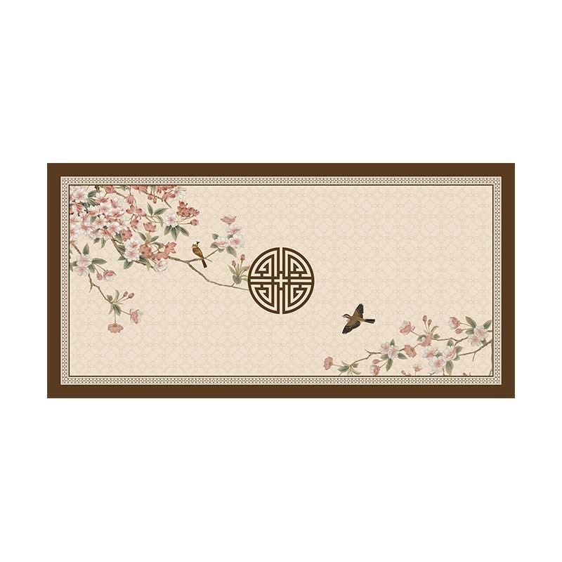 锦棠春中式高级感皮革餐桌软垫防水防油防烫免洗桌布茶几桌面垫子