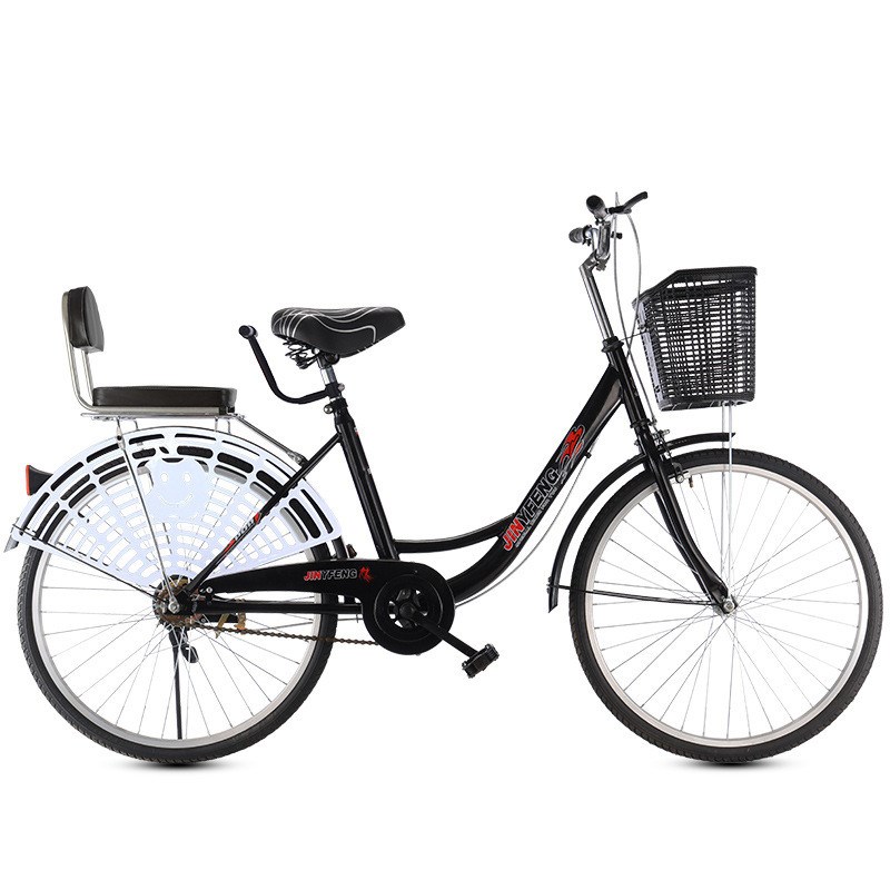 新款24寸26自行车成人轻便男女式成年实心胎中小学生淑女上班单车