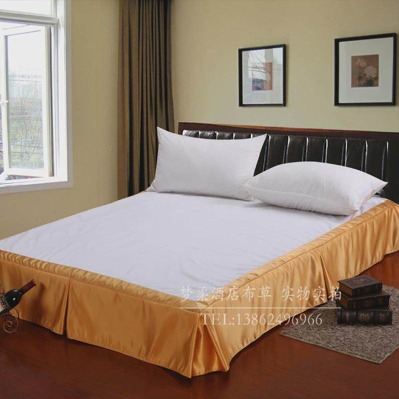 宾馆酒店床上用品床裙床罩床套酒店床裙罩新款
