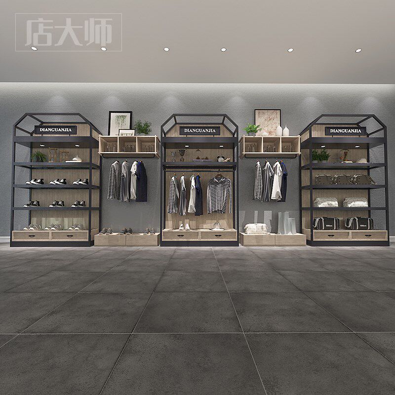 鞋店鞋架服装店展示架商场包包精品落地陈列货架卖鞋子的摆货架子