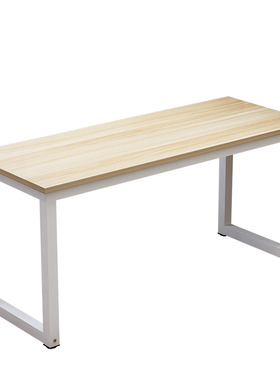 台式电脑桌长方形黑色办公桌学习桌简约经济型钢木桌子180cm2米长