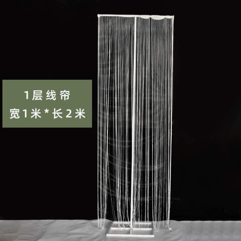 架子摆件道具铁艺圆形珠帘布置舞台线帘花环路引婚庆吊环装饰圆环