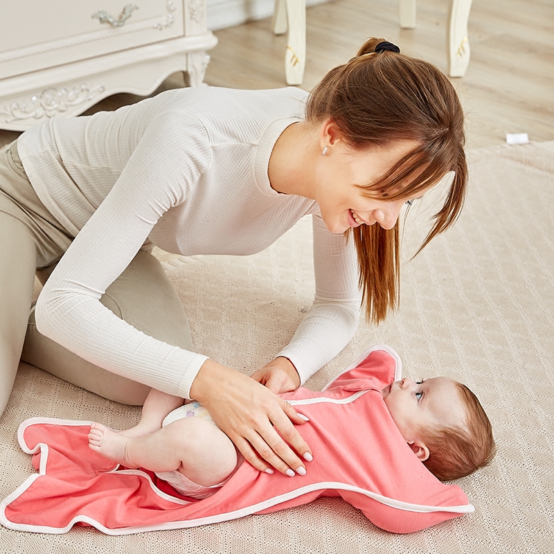 新生儿防惊跳睡袋宝宝投降式婴儿襁褓包巾春秋夏薄款四季0-3个月