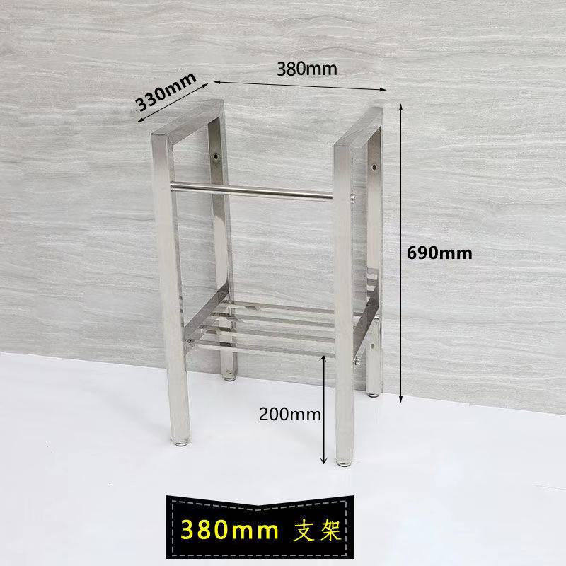 不锈钢加厚置物架阳台卫生间多用途落地支架洗手盆支架支撑架托架