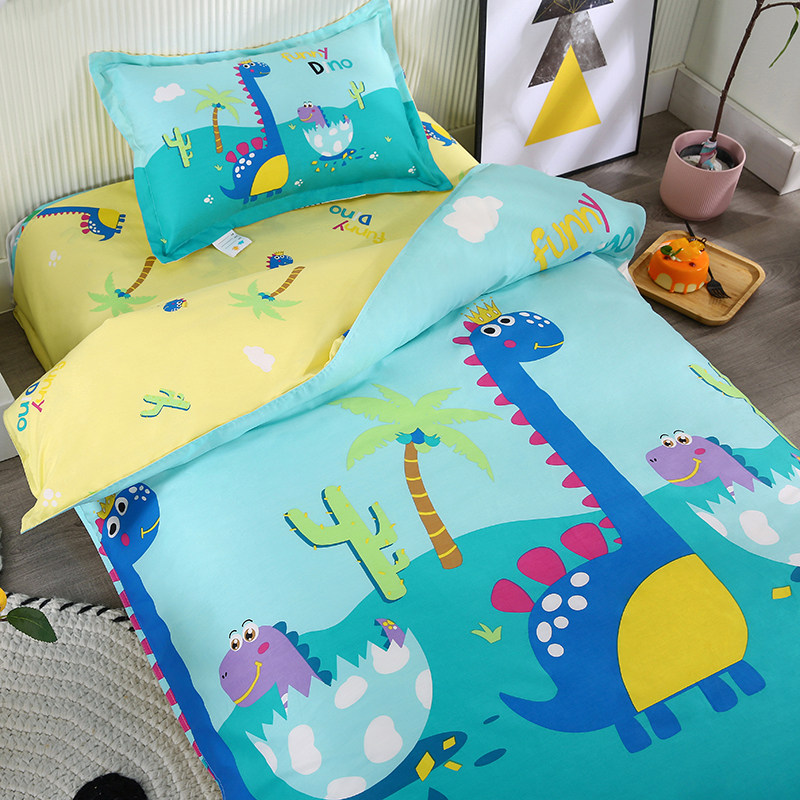 纯棉幼儿园被子三件套宝宝入园专用儿童午睡床品被套被褥六件套冬