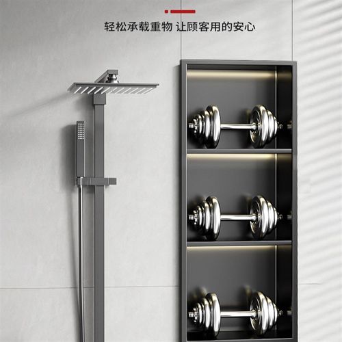 304不锈钢壁龛嵌入式卫生间置物架定制分层隔板浴室壁龛柜明装