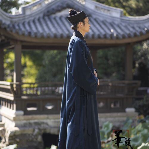 华韵坊【定制】 k花神宫 秋冬季 抗皱长褂 传统道裝 偏襟 小袖道