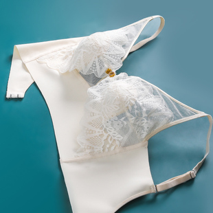 超薄款 美背u型内衣女大胸显小收副乳调整型聚拢防下垂文胸罩夏季