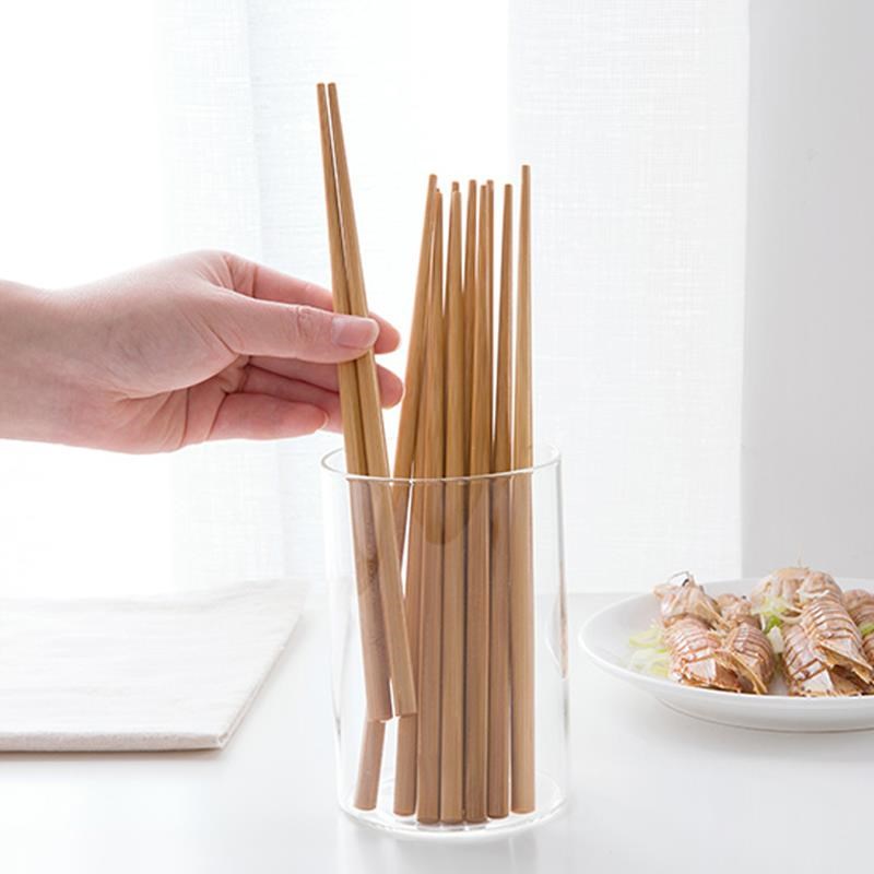 筷子防滑防霉家用耐高温家庭竹筷子无漆无蜡木筷天然2024新款