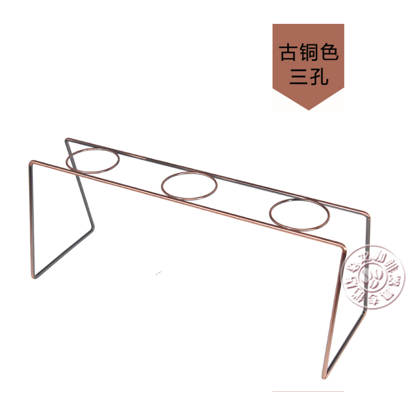 双孔手冲架 不锈钢滤杯支架 简约手冲咖啡套装器具杯架三孔滤杯架