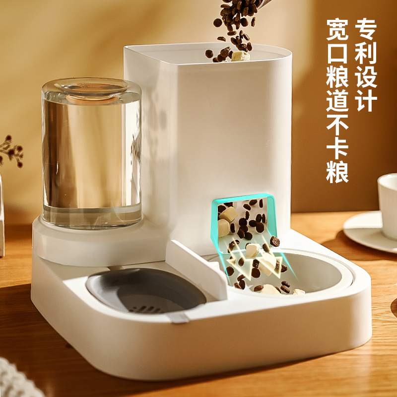 猫咪饮水机宠物自动喂食器一体猫碗双碗猫食盆水盆狗狗喝水器水碗