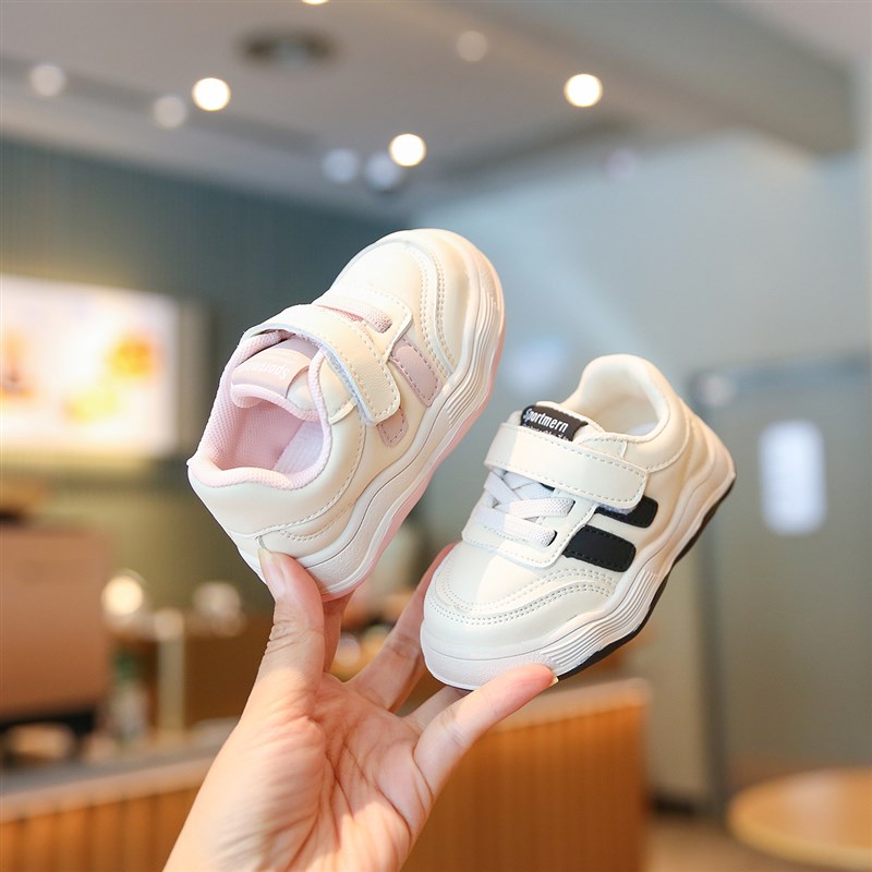 鞋子女宝宝2024春秋款婴儿鞋软底防滑小童学步鞋男宝小白鞋板鞋潮