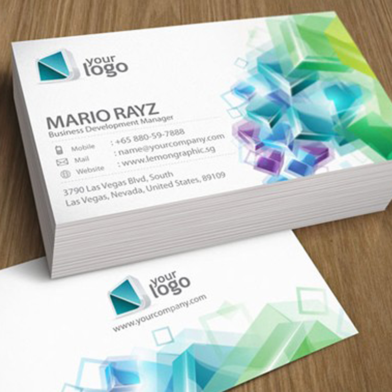 定制彩色名片印刷卡片制作私人定制