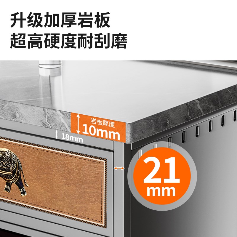 2025新款钢制厨房多功能置物架落地多层收纳架家用收纳柜储物柜子