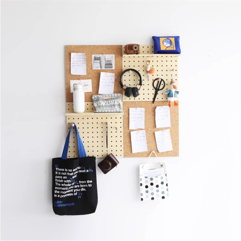 【塞尚】软木板照片墙洞洞板组合背景板挂墙装饰收纳架壁挂公告栏