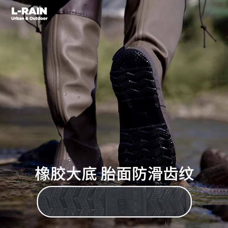 雨鞋女款2024新款户外防水防滑高筒水鞋时尚外穿雨鞋长筒雨靴成人