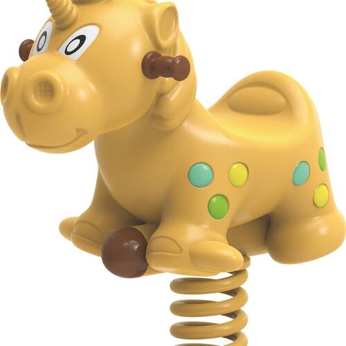 儿童户外摇马公园小区游乐设备幼儿园玩具弹簧PE摇摇乐跷跷板转椅