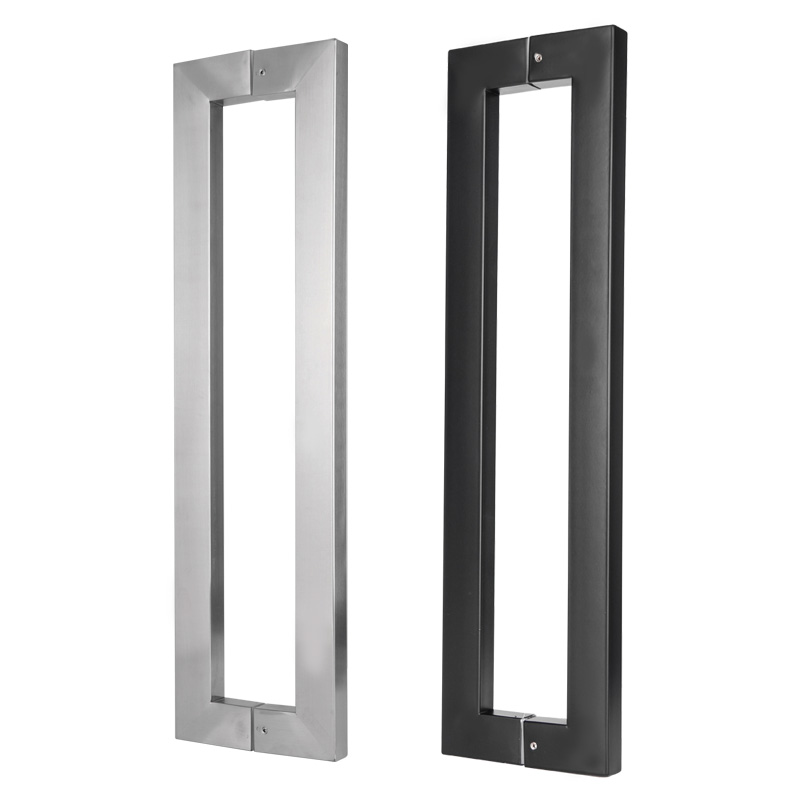 玻璃门拉手黑色拉手哑黑木门 明装现代简约大门锁不锈钢大门拉手