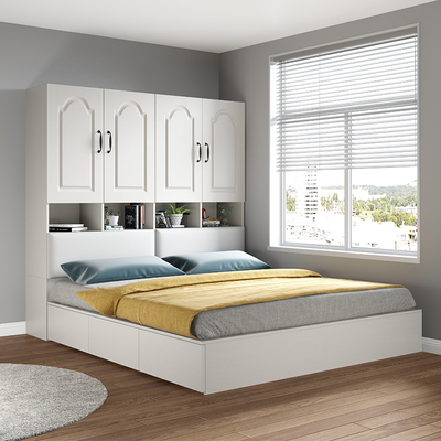 白色配套立柜 简约现代家用小户型卧室平开门衣柜