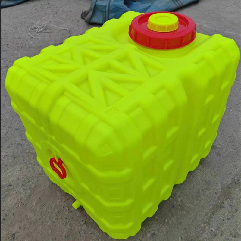 600斤加厚打药桶农用车载三轮车用200升400升500升1000斤方桶卧式