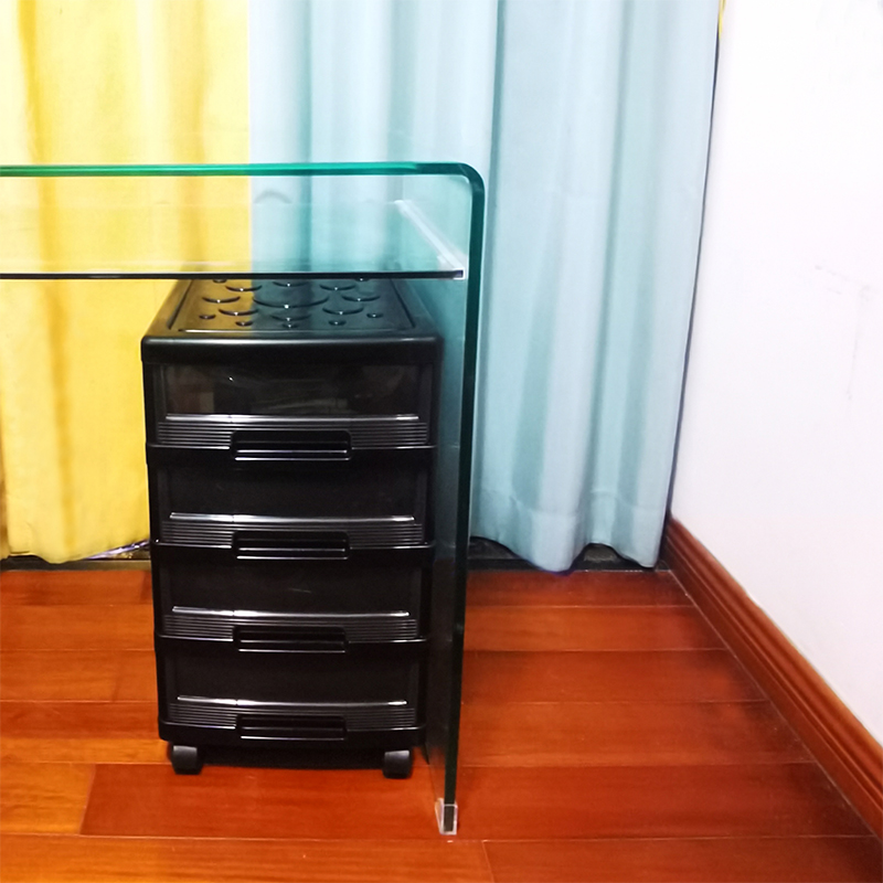 卧室床头办公桌下客厅塑料窄缝夹缝储物柜收纳柜抽屉式置物架多层