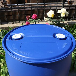 吉双旺环桶200全L新塑料桶加厚蓝色容量化工OJI大桶油桶