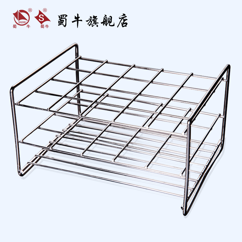 实验室不锈钢试管架钢丝管架玻璃试管架方孔试管支架18mm*30孔21m