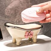肥皂盒置物架创意可爱香皂盒浴室台面卫生间家用沥水洗衣皂盒高档