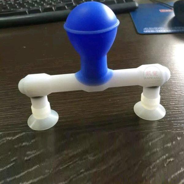 凯望双爪真空吸笔钢化膜盖板长条长方体大吸力双盘手动起拔器吸盘