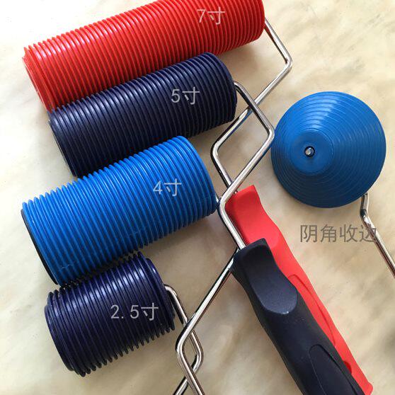 肌理漆拉直滚筒工具 艺术涂料肌理漆橡胶滚筒【软胶拉直滚筒】