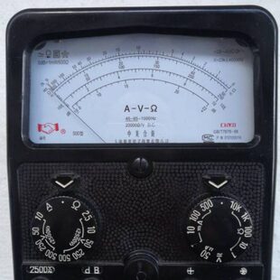 上海华夏 指针式 MF500万用表 全新 内部老式波段开关结构