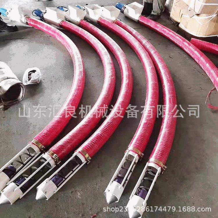厂家生产水泥粉上料机双管弹簧式上料机粉料用软管输送机