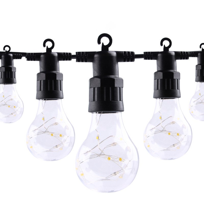 厂家直供led铜线灯串A19球泡低压灯串节日庭院室外街道圣诞装饰灯