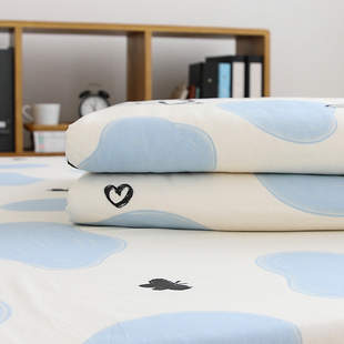 可爱猫咪全棉纯棉被套单件学生宿舍单人被罩150x200x230双人被套