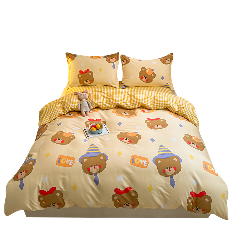 全棉磨毛被套单件双人200x230/220x240冬纯棉加厚被罩床单160x210