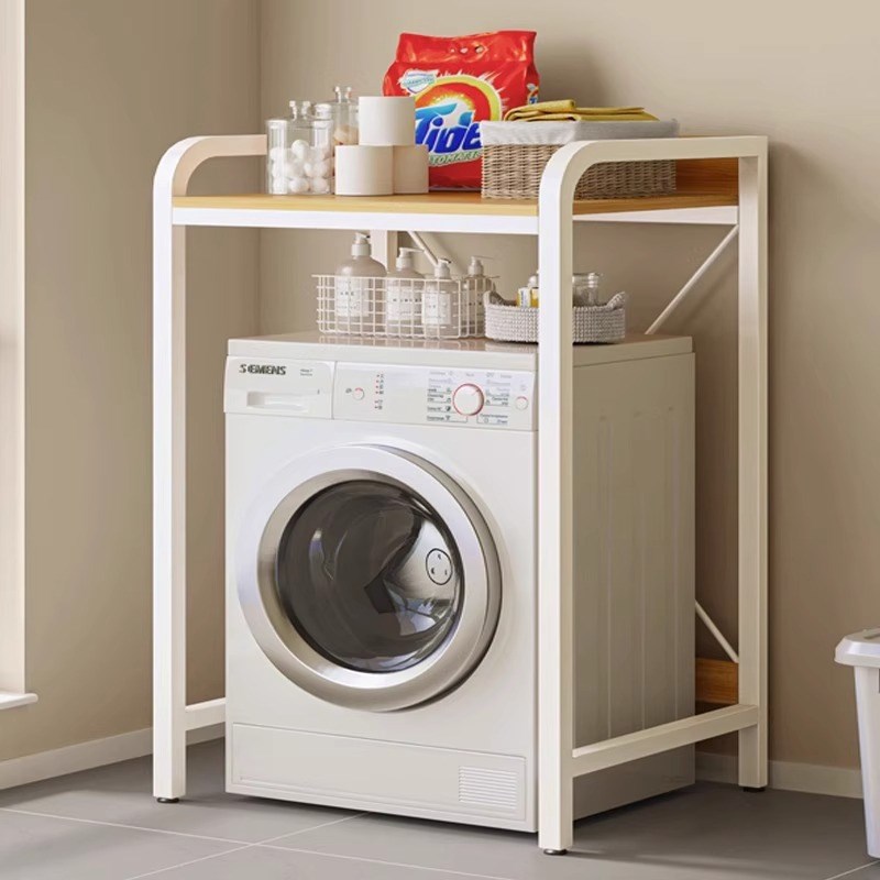 洗衣机上方架子置物架波轮滚筒翻盖上面的储物架支架阳台收纳架柜