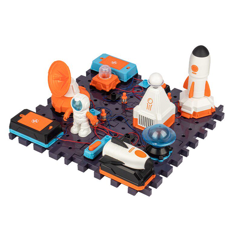 男孩电子积木拼装玩具电路8-12岁9岁男童7生日益智礼物小学生科学