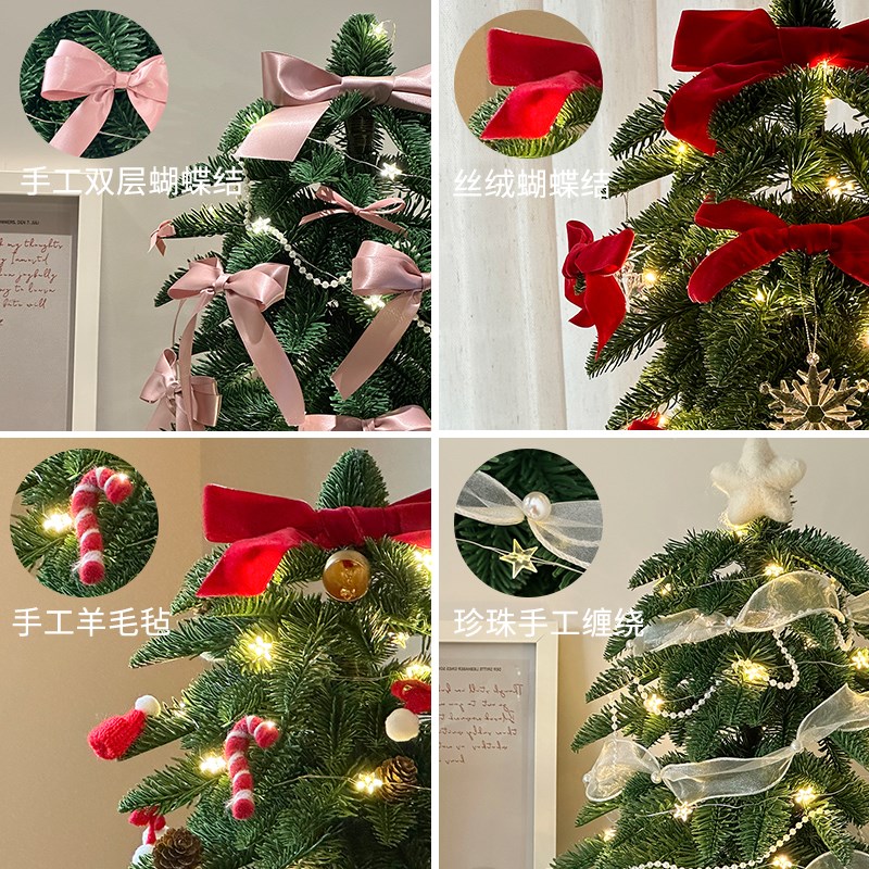 圣诞节装饰品新款圣诞树摆件耶诞树客厅桌面布置小型迷你圣诞礼物