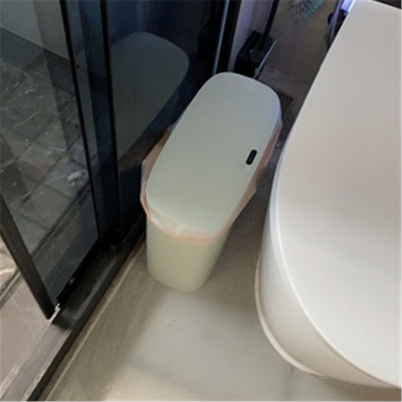 智能感应式垃圾桶卫生间夹缝自动家用厕所窄带盖分类电动收纳桶
