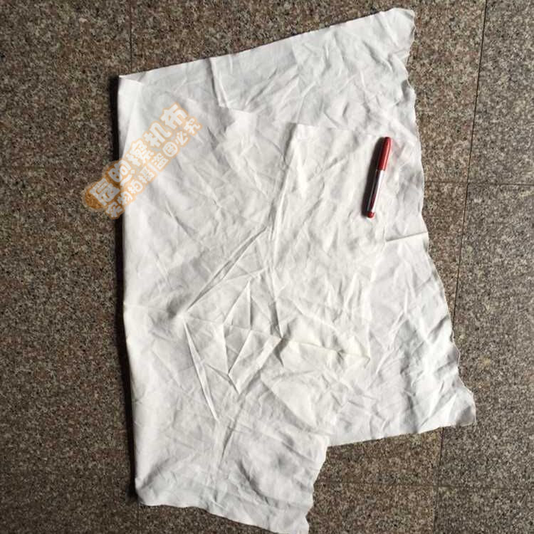 白色工业抹布擦机布碎布全棉废布料吸水吸油不掉毛混装涤纶涤棉布