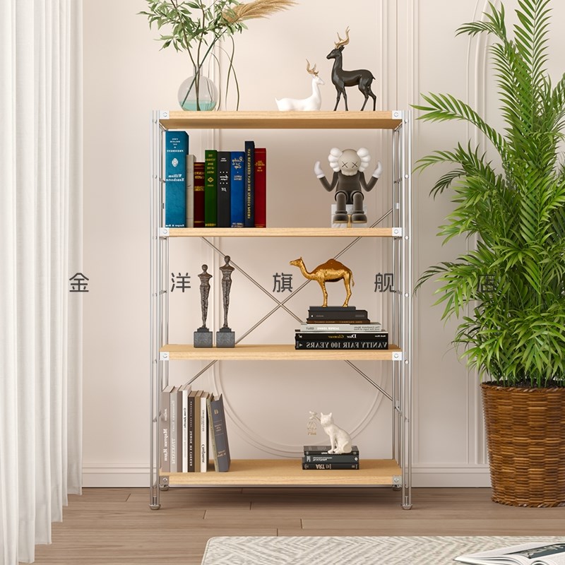 置物架落地ins风多层收纳架客厅阳台厨房简易储物书架简约风层架